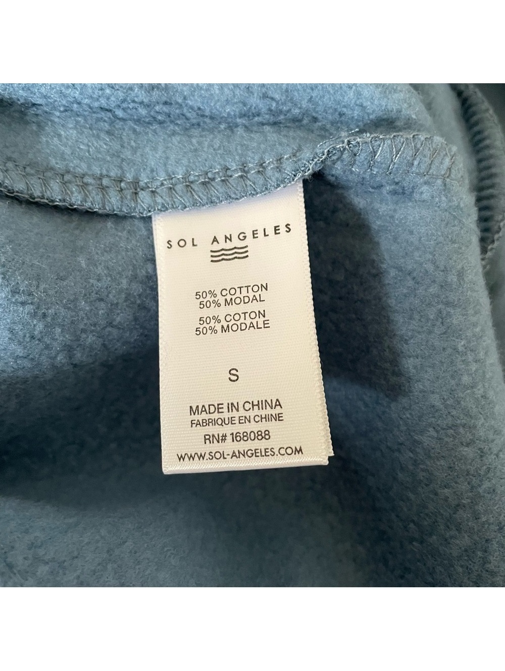 Sol Angeles Coastal Waves Pullover & Jogger Set Atlantic Size Small Loungewear - Picture 11 of 13